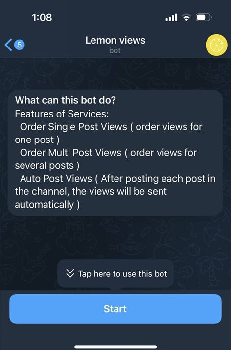 Our bot offers an efficient way to Buy Telegram channel views and Buy Telegram post views using Telegram auto views. Register your channel, and the bot will automatically increase post views.